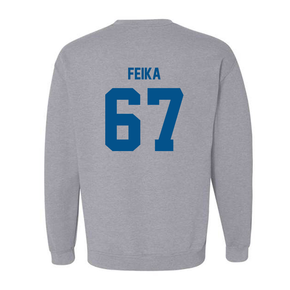 Delaware - NCAA Football : Mustafa Feika - Classic Fashion Shersey Crewneck Sweatshirt-1