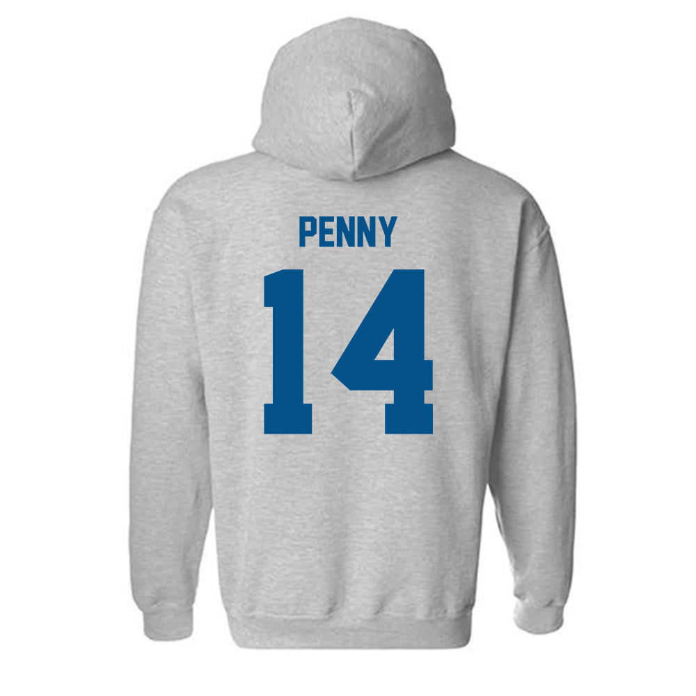 Delaware - NCAA Men's Soccer : Liam Penny - Classic Fashion Shersey Hooded Sweatshirt-1