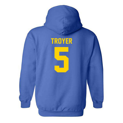 Delaware - NCAA Football : Austin Troyer - Classic Shersey Hooded Sweatshirt-1