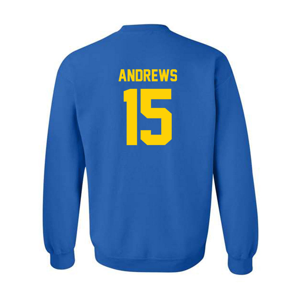 Delaware - NCAA Women's Basketball : Ava Andrews - Classic Shersey Crewneck Sweatshirt-1