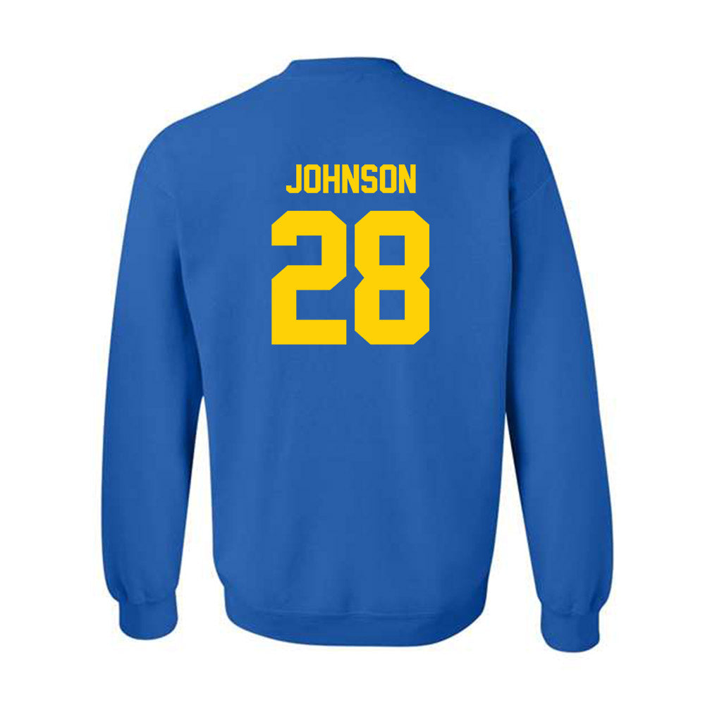 Delaware - NCAA Men's Soccer : Mikey Johnson - Classic Shersey Crewneck Sweatshirt-1