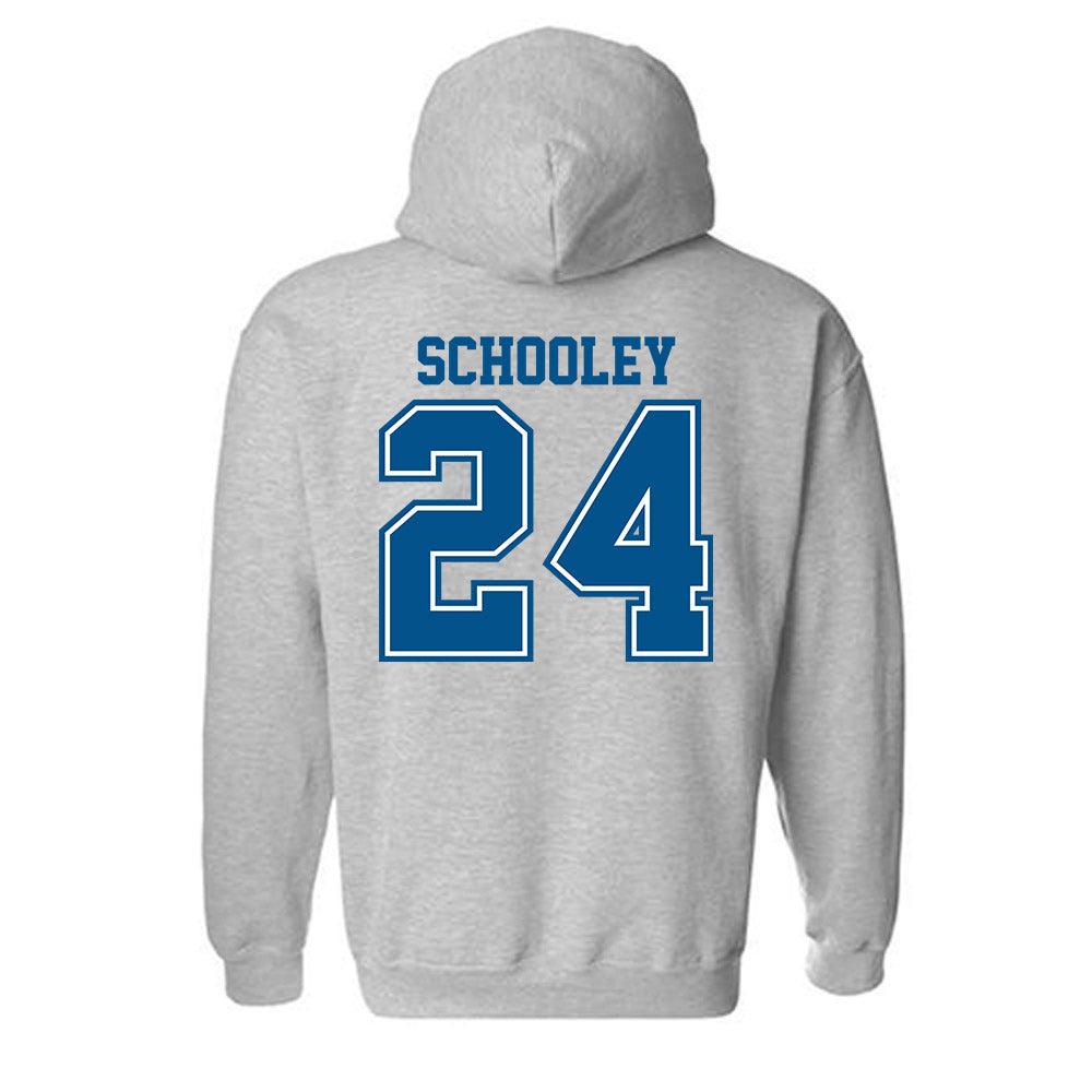 Delaware - NCAA Ice Hockey : Taylor Schooley - Classic Shersey Hooded Sweatshirt-1