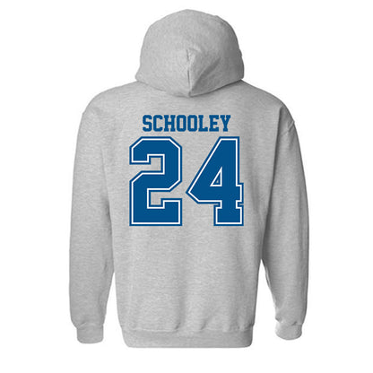 Delaware - NCAA Ice Hockey : Taylor Schooley - Classic Shersey Hooded Sweatshirt-1