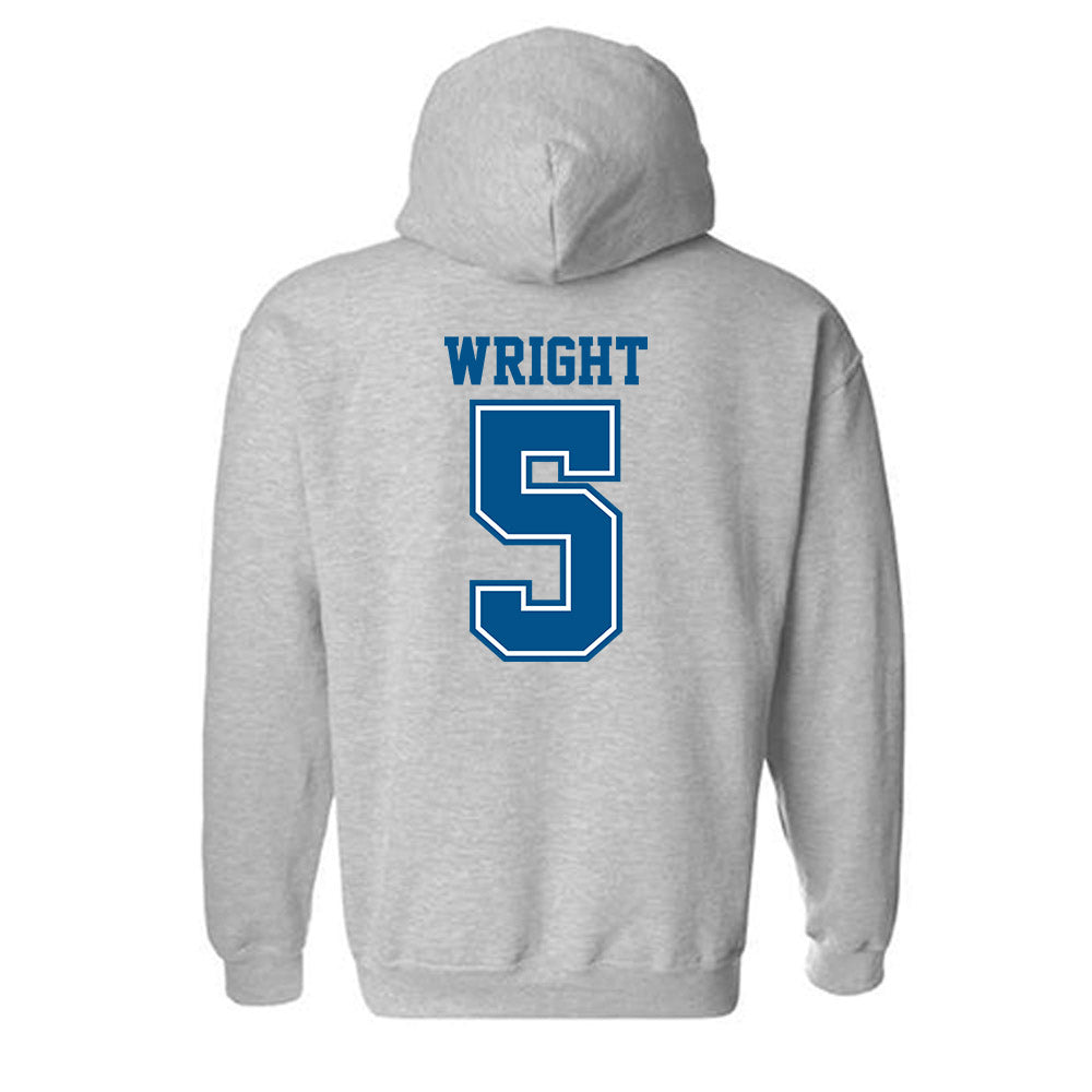 Delaware - NCAA Football : Kion Wright - Classic Shersey Hooded Sweatshirt-1