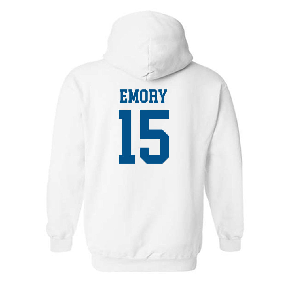 Delaware - NCAA Men's Basketball : Houston Emory - Classic Shersey Hooded Sweatshirt-1