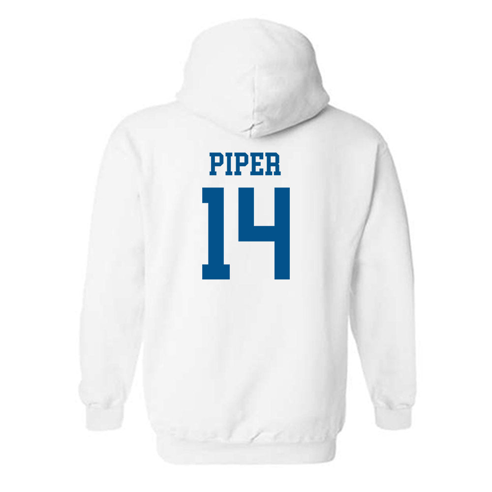 Delaware - NCAA Men's Basketball : Lance Piper - Classic Shersey Hooded Sweatshirt-1