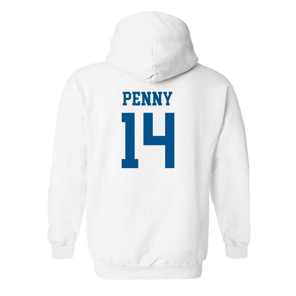Delaware - NCAA Men's Soccer : Liam Penny - Classic Shersey Hooded Sweatshirt-1