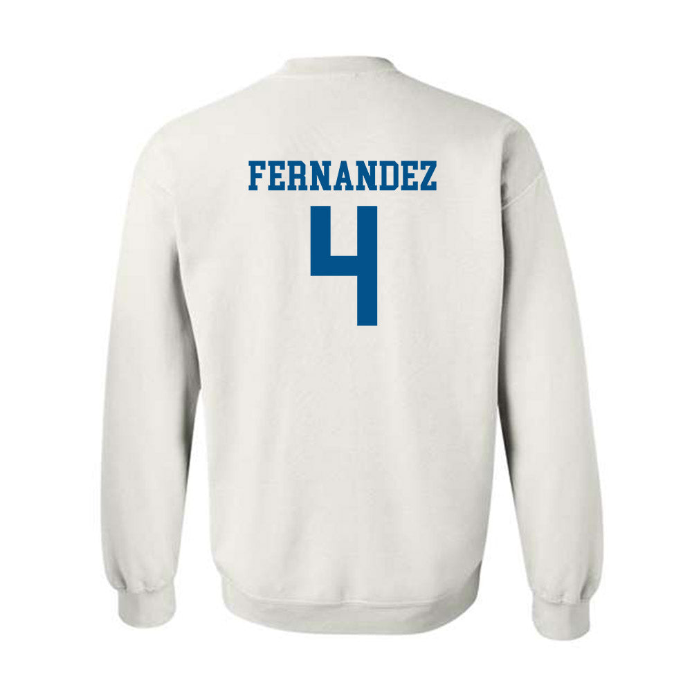 Delaware - NCAA Men's Basketball : Justyn Fernandez - Classic Shersey Crewneck Sweatshirt-1
