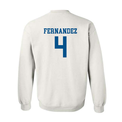 Delaware - NCAA Men's Basketball : Justyn Fernandez - Classic Shersey Crewneck Sweatshirt-1