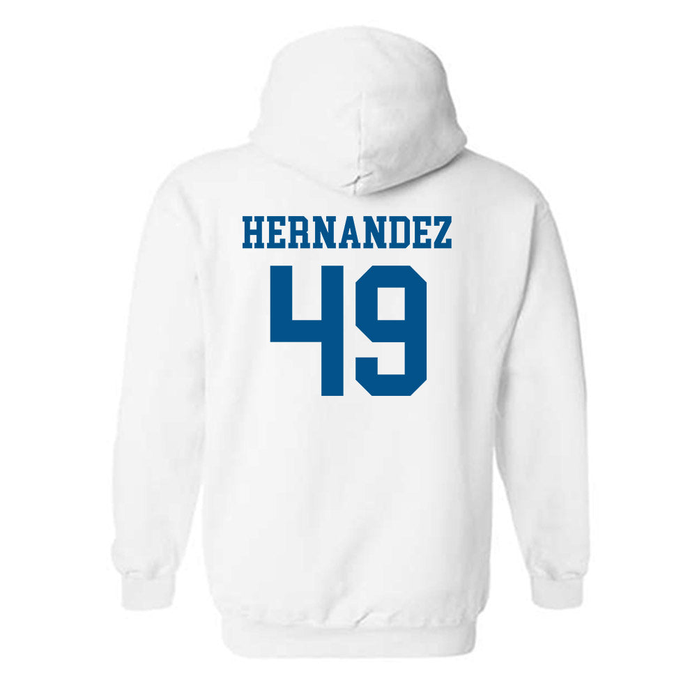 Delaware - NCAA Football : Yamdry Hernandez - Classic Shersey Hooded Sweatshirt-1