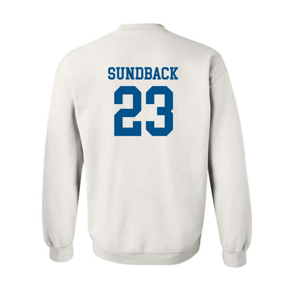 Delaware - NCAA Women's Basketball : Grace Sundback - Classic Shersey Crewneck Sweatshirt-1