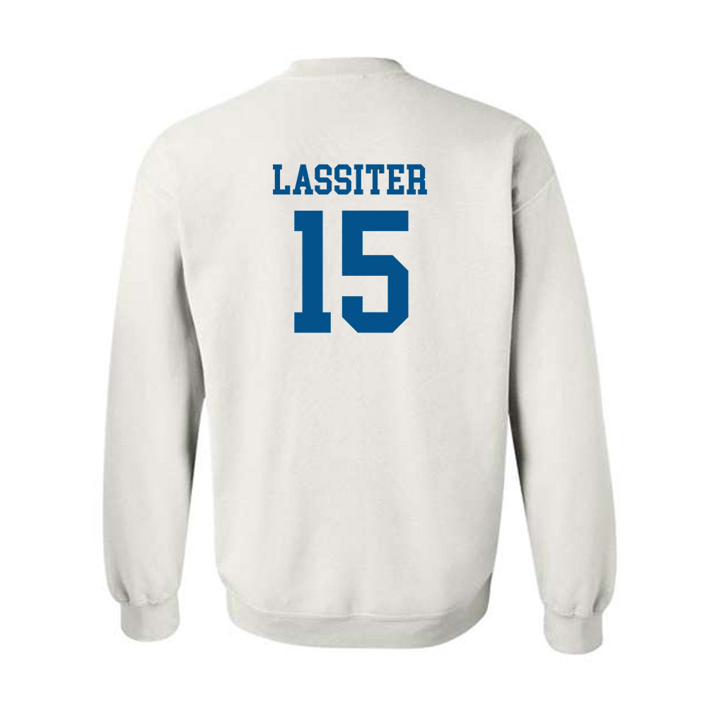 Delaware - NCAA Football : Gevaris Lassiter - Classic Shersey Crewneck Sweatshirt-1