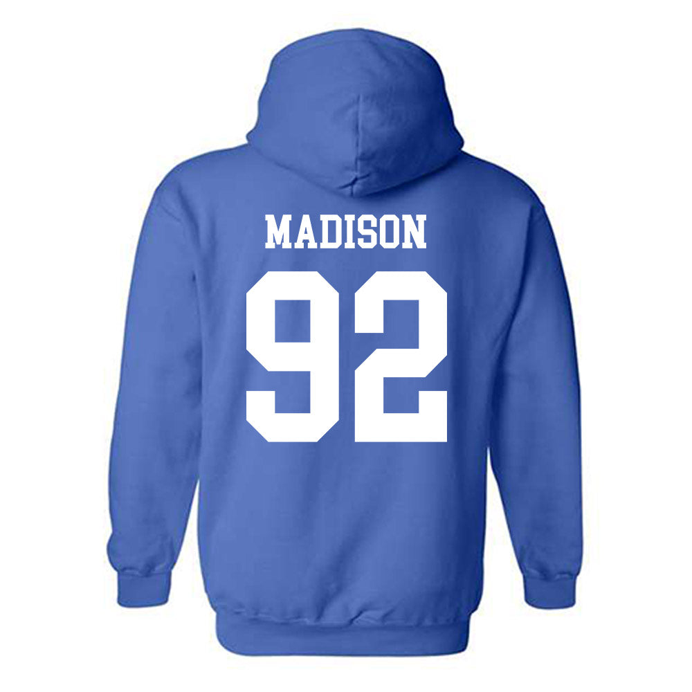 Memphis - NCAA Football : JaQuentin Madison - Classic Fashion Shersey Hooded Sweatshirt-1