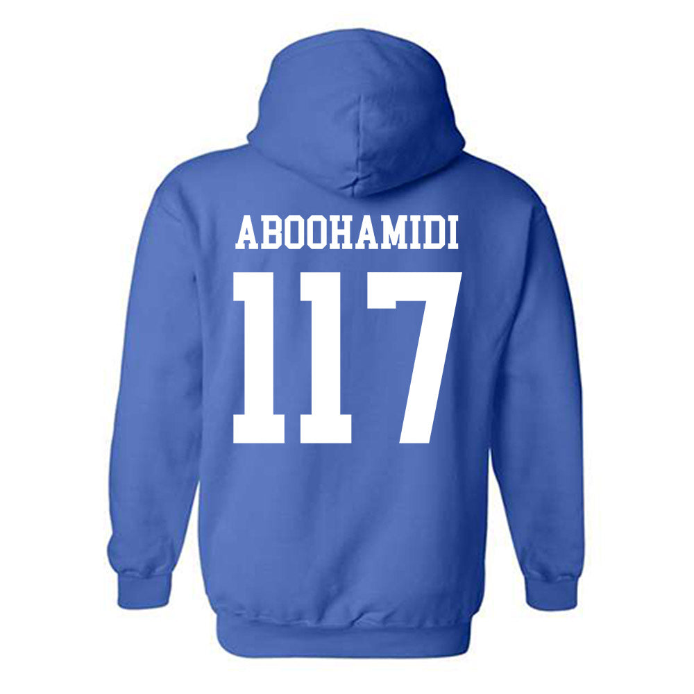 Memphis - NCAA Men's Soccer : Adam Aboohamidi - Classic Fashion Shersey Hooded Sweatshirt-1