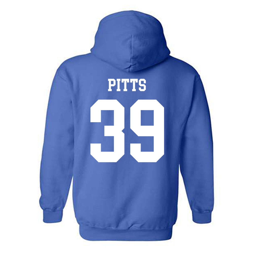Memphis - NCAA Baseball : Jack Pitts - Classic Fashion Shersey Hooded Sweatshirt-1