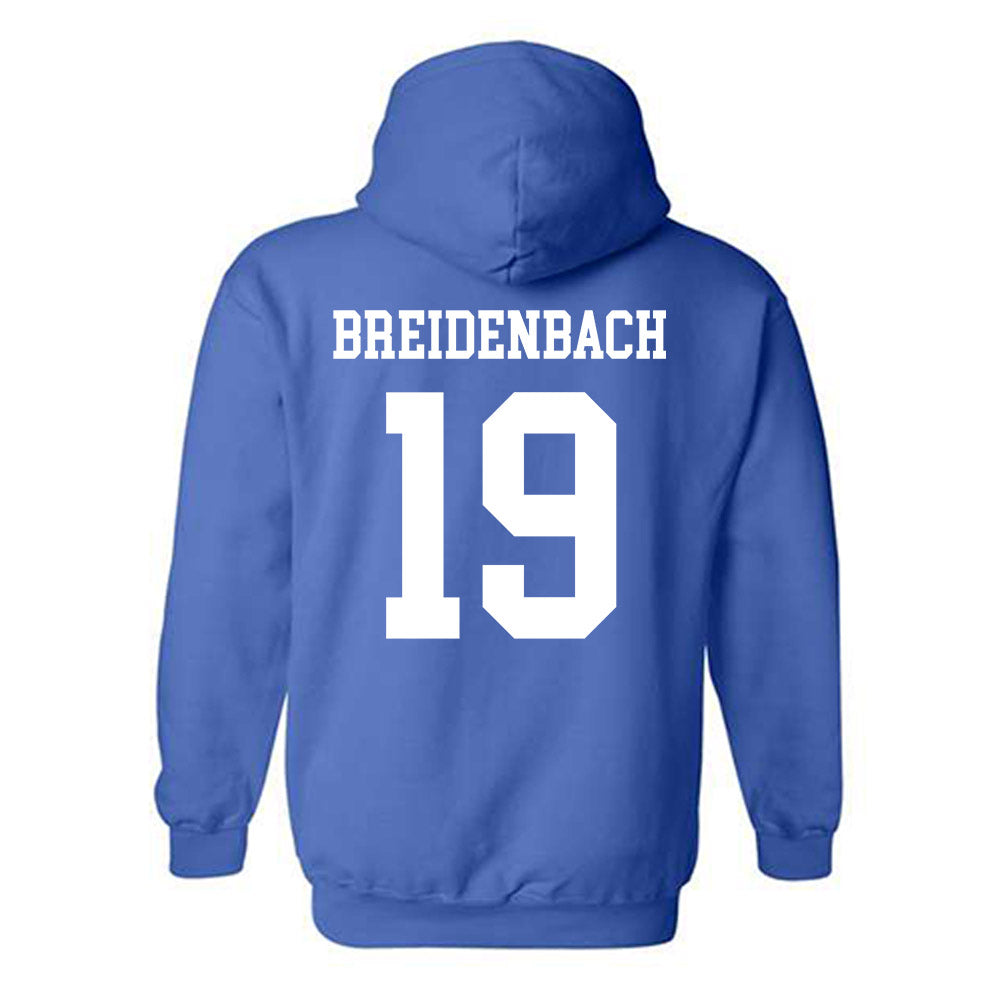  - NCAA Men's Soccer : Dominic Breidenbach - Classic Fashion Shersey Hooded Sweatshirt-1