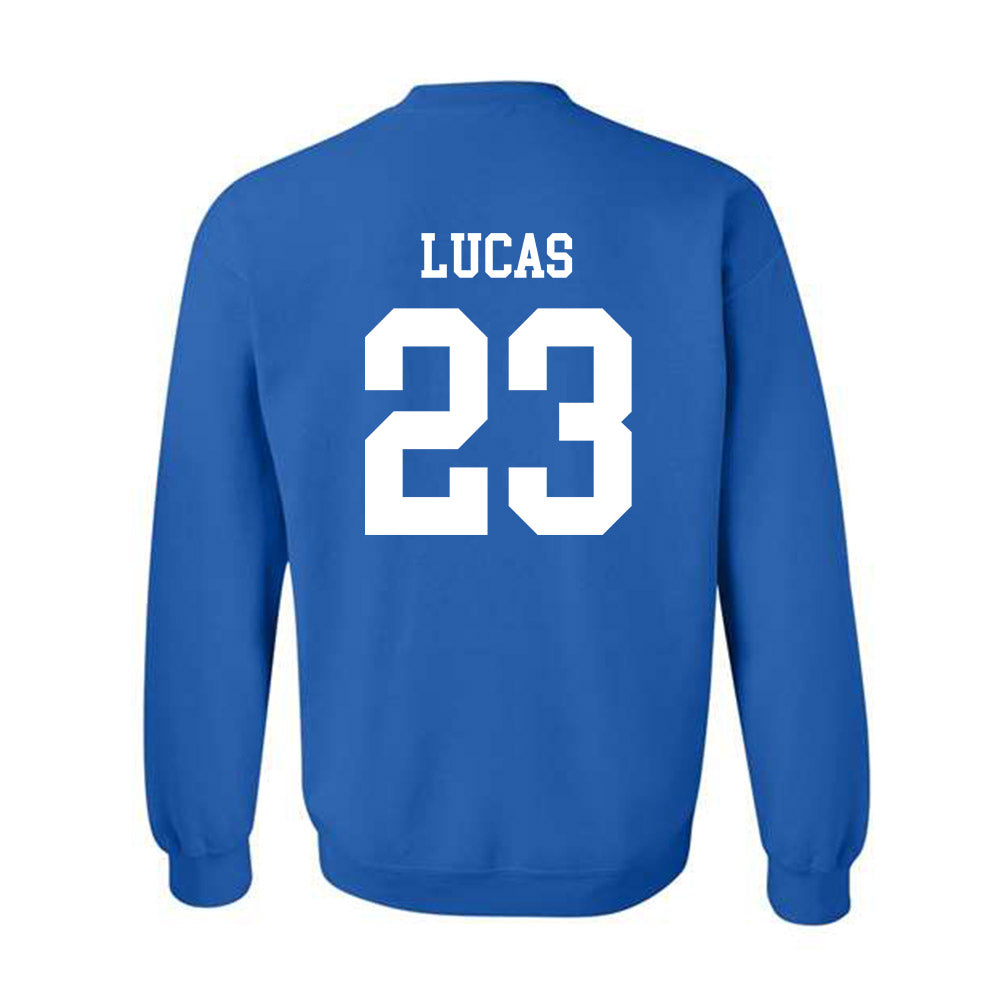 Memphis - NCAA Baseball : Isaac Lucas - Classic Fashion Shersey Crewneck Sweatshirt-1