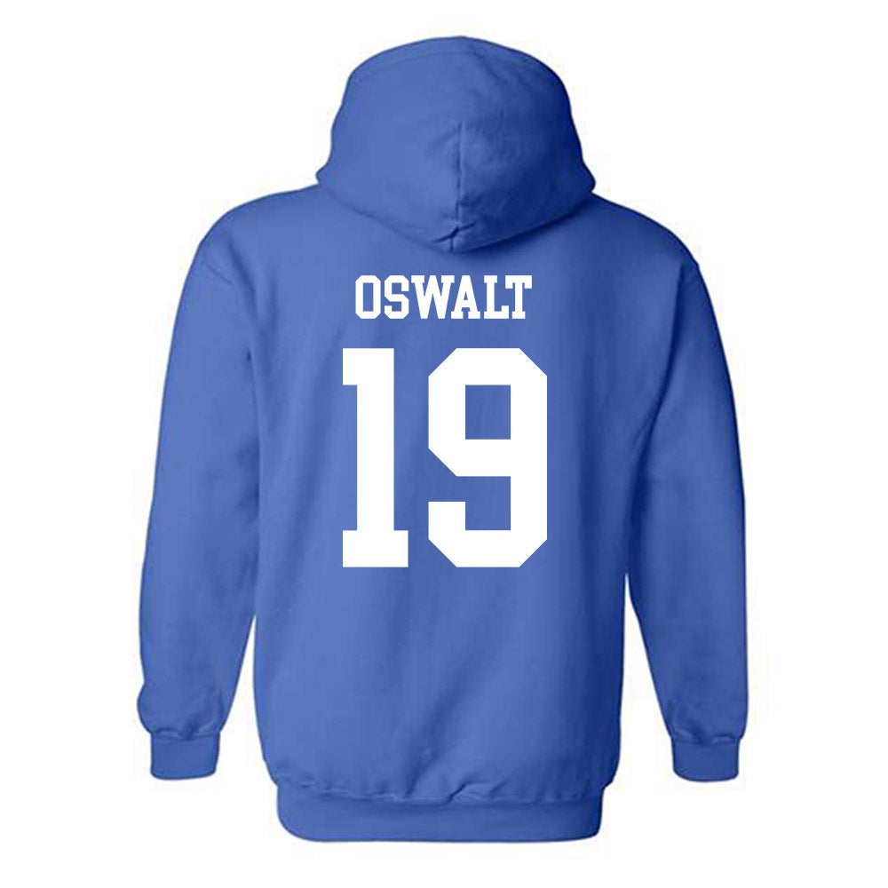 Memphis - NCAA Baseball : Davis Oswalt - Classic Fashion Shersey Hooded Sweatshirt-1