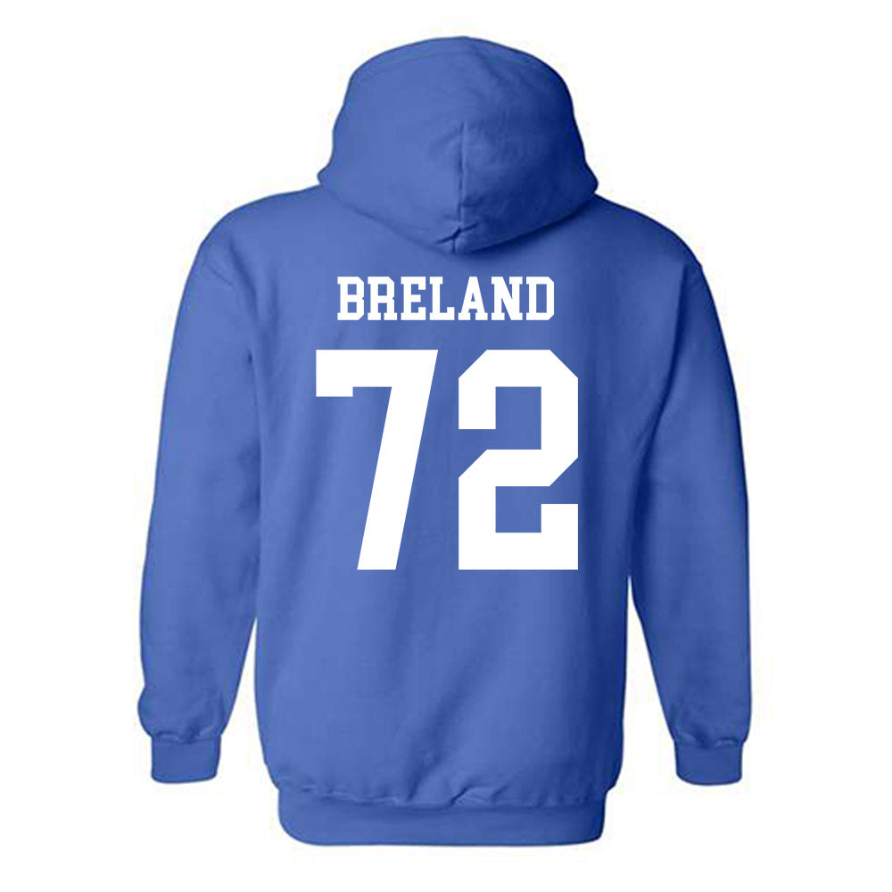 Memphis - NCAA Football : Malachi Breland - Classic Fashion Shersey Hooded Sweatshirt-1