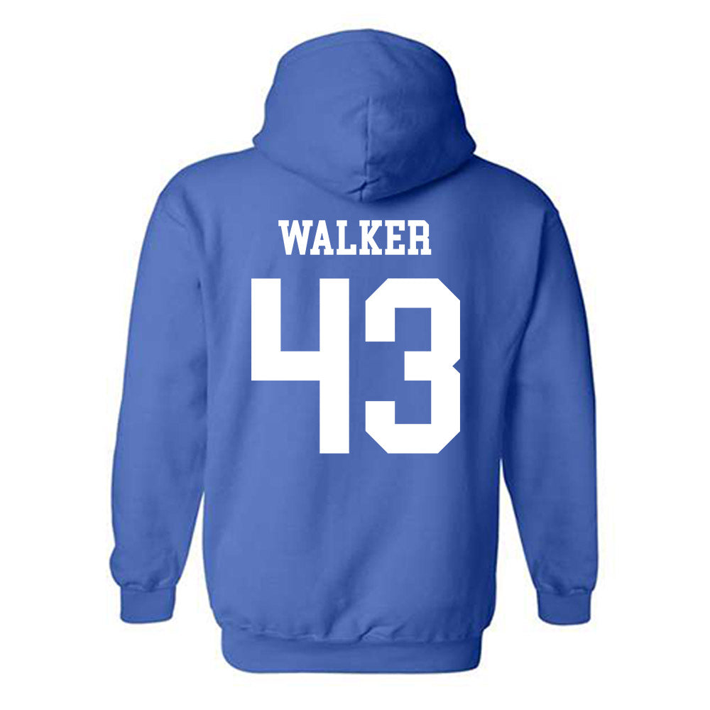 Memphis - NCAA Football : Wolf Walker - Classic Fashion Shersey Hooded Sweatshirt-1