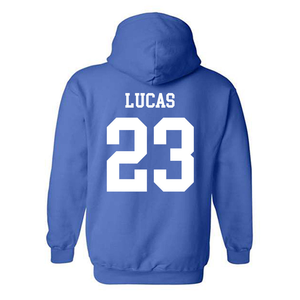 Memphis - NCAA Baseball : Isaac Lucas - Classic Fashion Shersey Hooded Sweatshirt-1