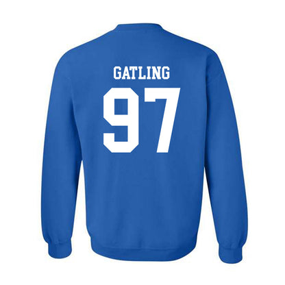 Memphis - NCAA Football : Jacari Gatling - Classic Fashion Shersey Crewneck Sweatshirt-1
