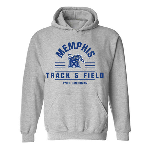 Memphis - NCAA Men's Track & Field : Tyler Bickerman - Classic Fashion Shersey Hooded Sweatshirt-0