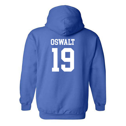 Memphis - NCAA Baseball : Davis Oswalt - Classic Shersey Hooded Sweatshirt-1