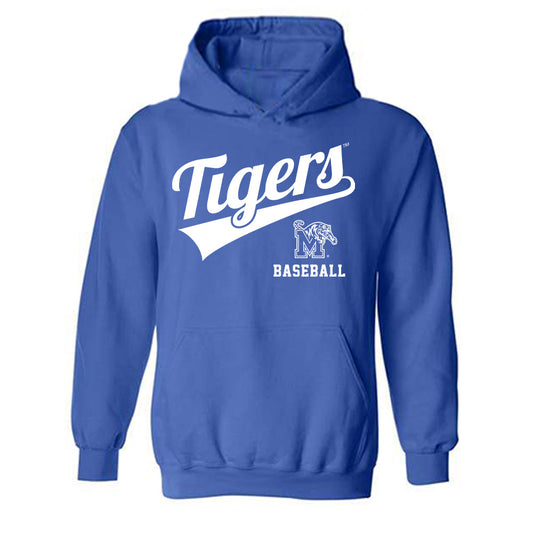 Memphis - NCAA Baseball : Davis Oswalt - Classic Shersey Hooded Sweatshirt-0