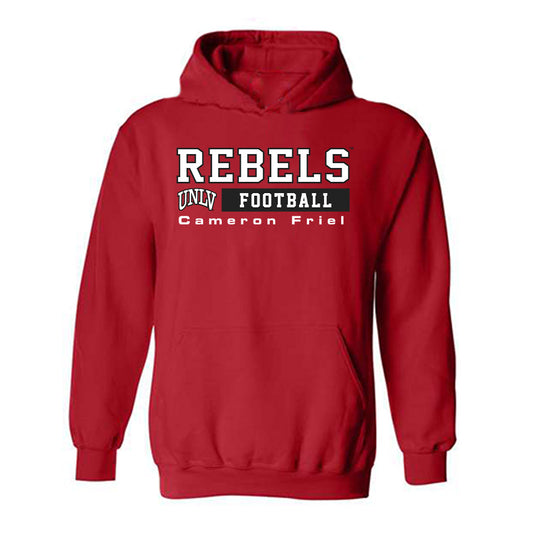 UNLV - NCAA Football : Cameron Friel - Classic Fashion Shersey Hooded Sweatshirt-0