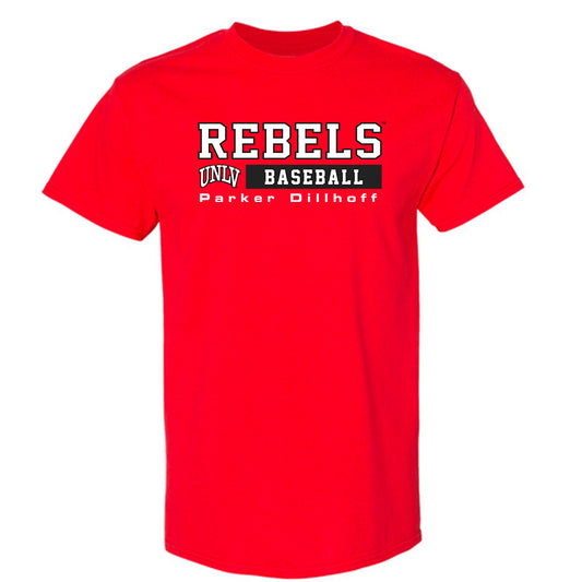 UNLV - NCAA Baseball : Parker Dillhoff - Classic Fashion Shersey T-Shirt-0