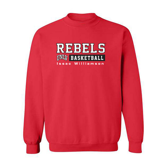 UNLV - NCAA Men's Basketball : Issac Williamson - Classic Fashion Shersey Crewneck Sweatshirt-0
