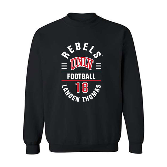 UNLV - NCAA Football : Landen Thomas - Classic Fashion Shersey Crewneck Sweatshirt-0