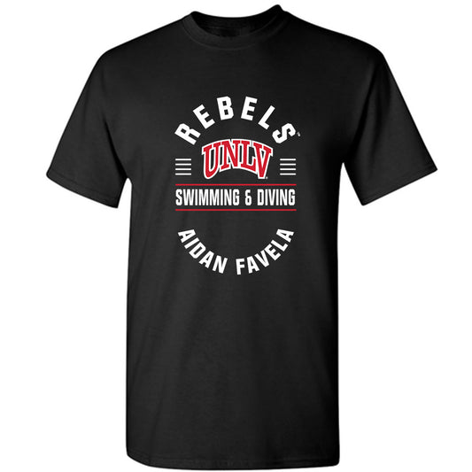 UNLV - NCAA Men's Swimming & Diving : Aidan Favela - Classic Fashion Shersey T-Shirt-0