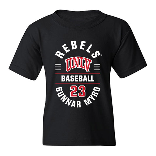 UNLV - NCAA Baseball : Gunnar Myro - Classic Fashion Shersey Youth T-Shirt-0