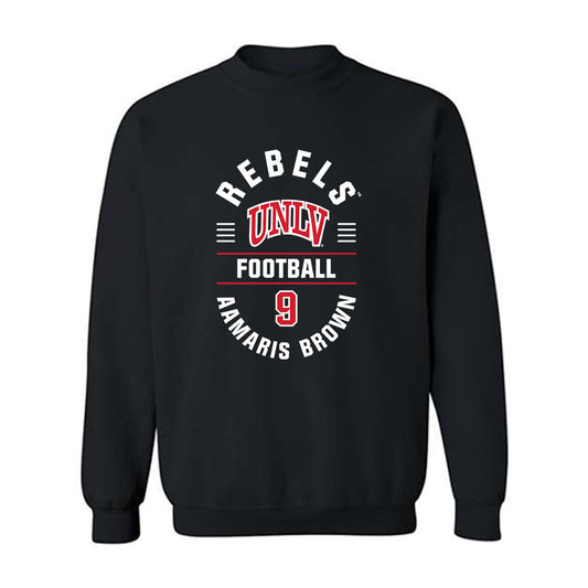 UNLV - NCAA Football : Aamaris Brown - Classic Fashion Shersey Crewneck Sweatshirt-0