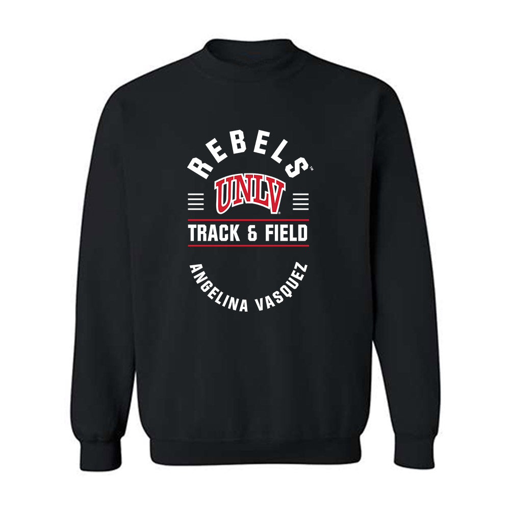 UNLV - NCAA Women's Track & Field : Angelina Vasquez - Classic Fashion Shersey Crewneck Sweatshirt-0