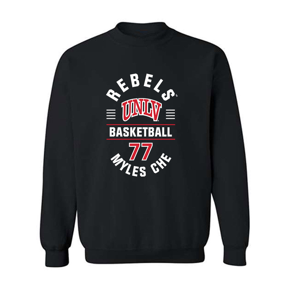 UNLV - NCAA Men's Basketball : Myles Che - Classic Fashion Shersey Crewneck Sweatshirt-0