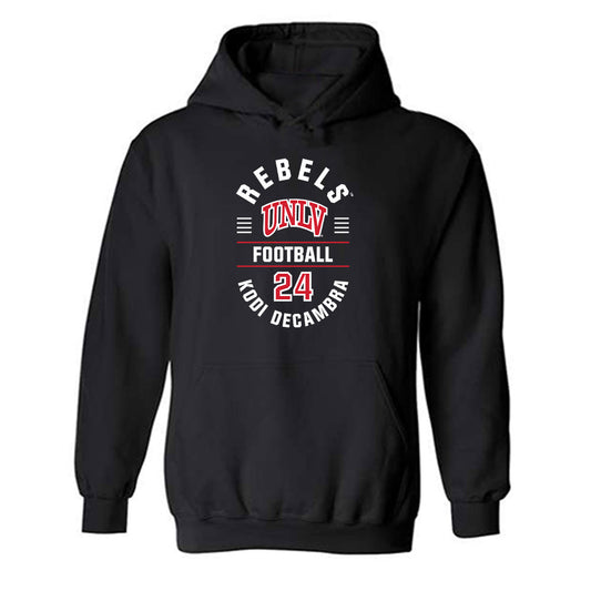 UNLV - NCAA Football : Kodi DeCambra - Classic Fashion Shersey Hooded Sweatshirt-0