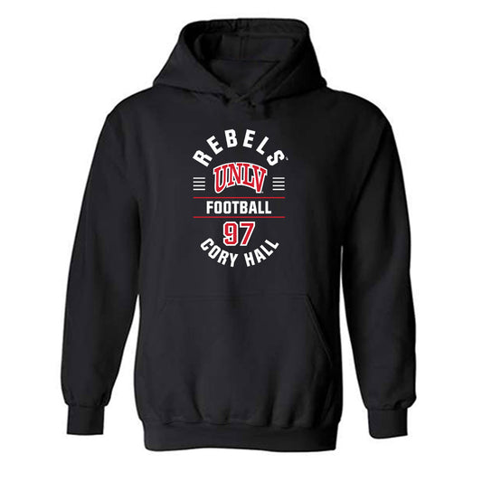 UNLV - NCAA Football : Cory Hall - Classic Fashion Shersey Hooded Sweatshirt-0
