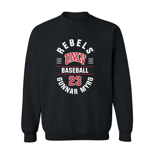 UNLV - NCAA Baseball : Gunnar Myro - Classic Fashion Shersey Crewneck Sweatshirt-0