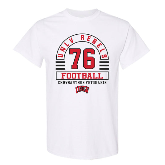 UNLV - NCAA Football : Chrysanthos Fetokakis - Classic Fashion Shersey T-Shirt-0