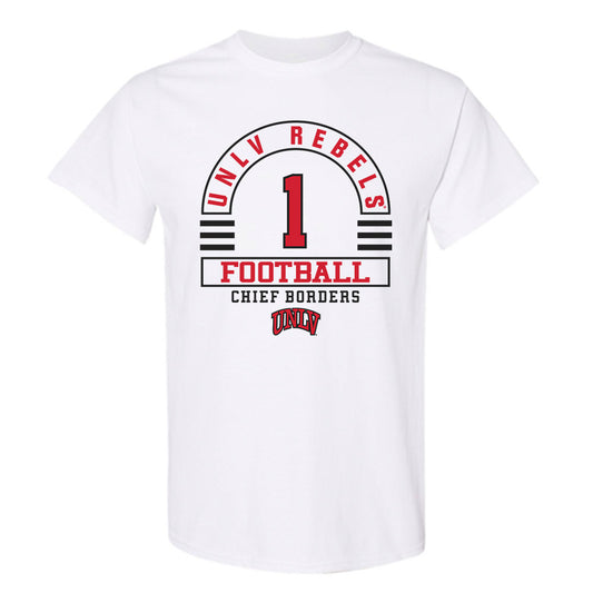 UNLV - NCAA Football : Chief Borders - Classic Fashion Shersey T-Shirt-0