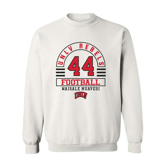 UNLV - NCAA Football : Waisale Muavesi - Classic Fashion Shersey Crewneck Sweatshirt-0
