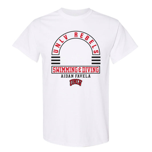 UNLV - NCAA Men's Swimming & Diving : Aidan Favela - Classic Fashion Shersey T-Shirt-0
