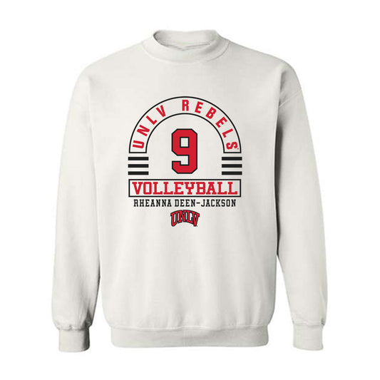 UNLV - NCAA Women's Volleyball : Rheanna Deen-Jackson - Classic Fashion Shersey Crewneck Sweatshirt-0