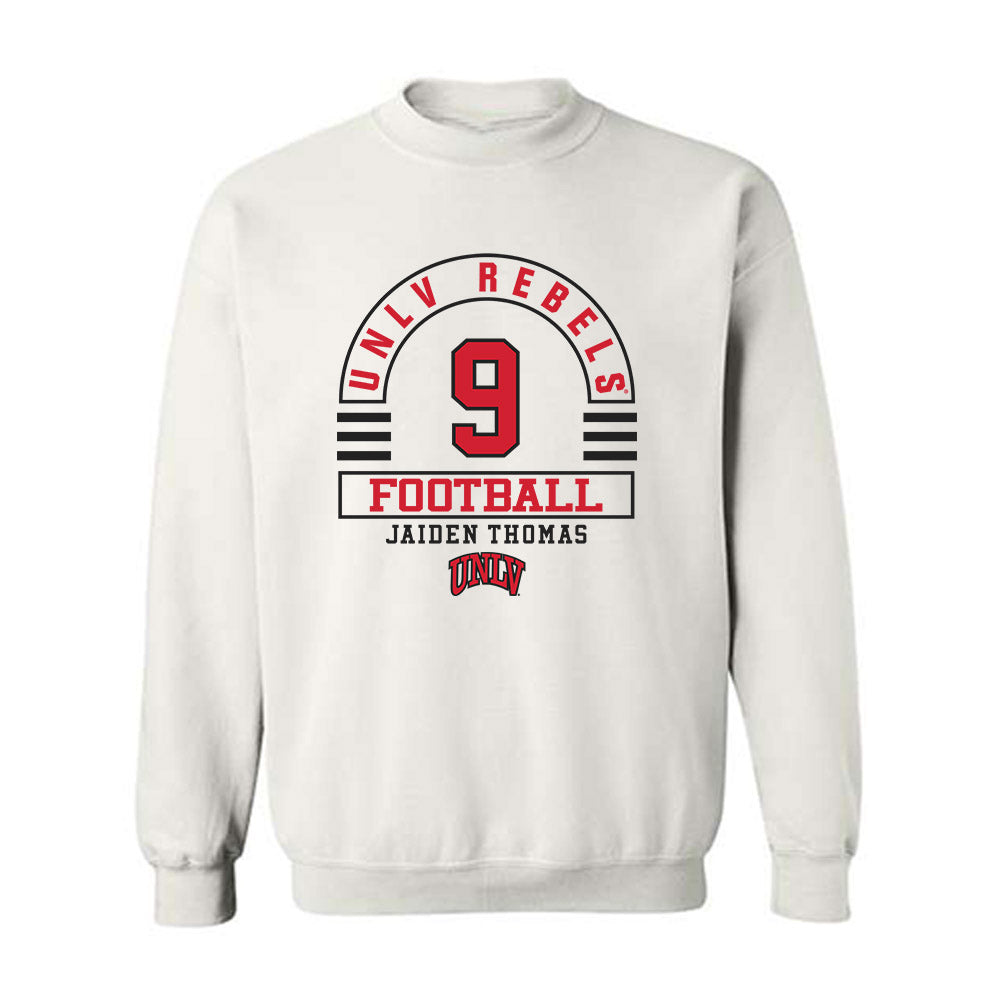 UNLV - NCAA Football : JaiDen Thomas - Classic Fashion Shersey Crewneck Sweatshirt-0