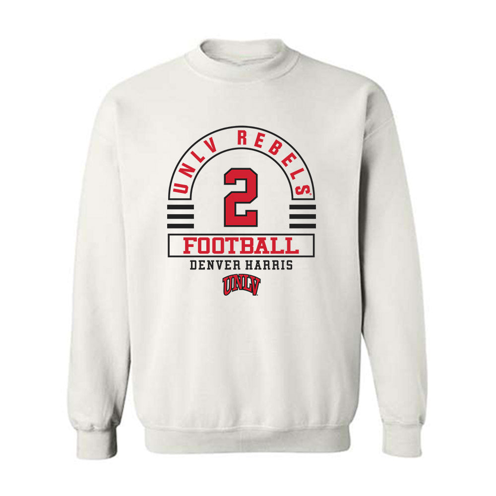 UNLV - NCAA Football : Denver Harris - Classic Fashion Shersey Crewneck Sweatshirt-0