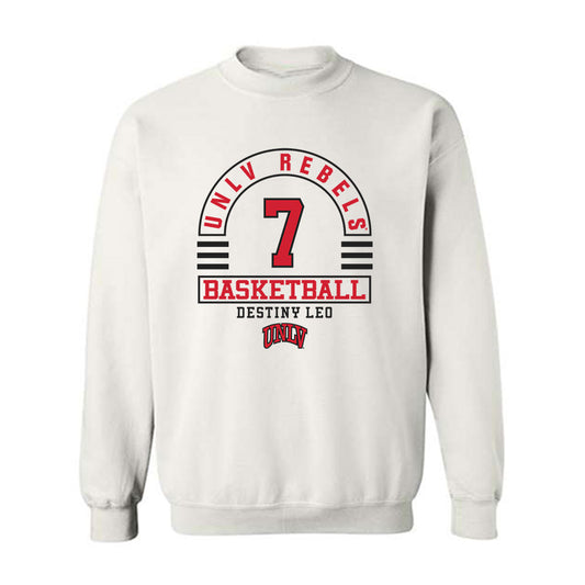 UNLV - NCAA Women's Basketball : Destiny Leo - Classic Fashion Shersey Crewneck Sweatshirt-0