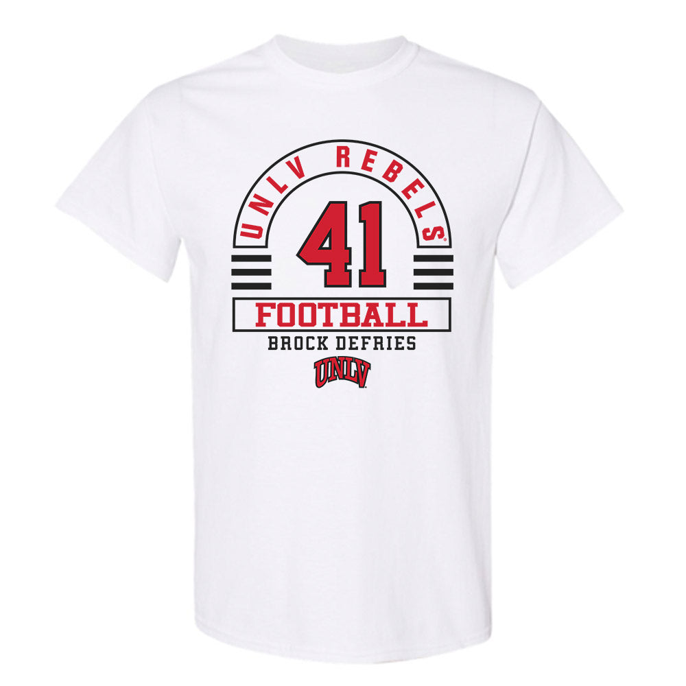UNLV - NCAA Football : Brock deFries - Classic Fashion Shersey T-Shirt-0